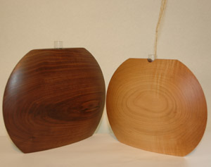 Walnut and Maple Vases